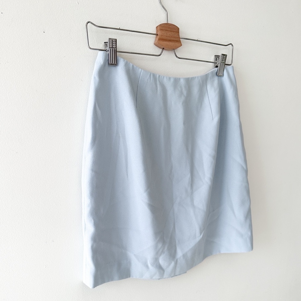 Hugo Buscati - Powder Blue Mini Skirt - Size: 10